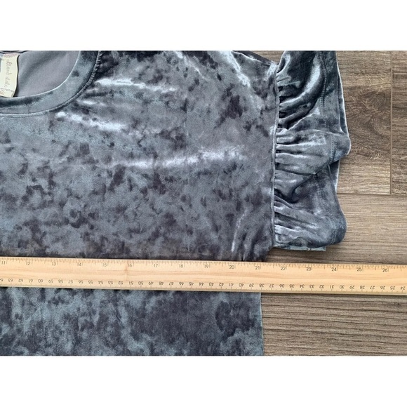 ALTAR’D STATE Crushed velvet ruffle sleeve top 3/$20 - Picture 6 of 7